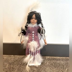 Native American porcelain doll